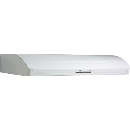 Broan-Nutone ELITE 36-in. Under Cabinet Range Hood with 600 CFM Blower and Dual 50W Halogen Lights E66136WH